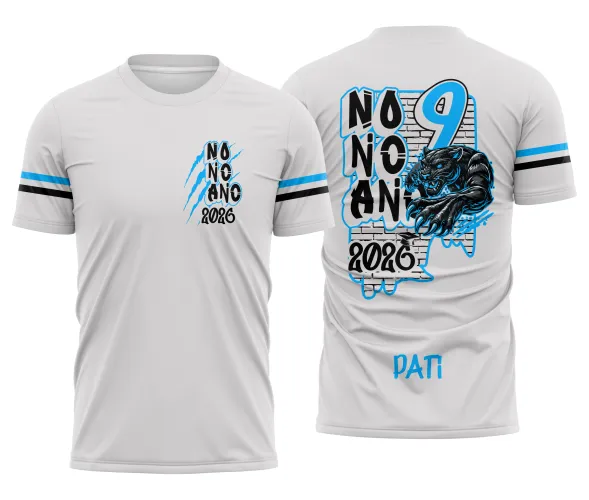 Arte para Camisa Escolar Nono Ano Pantera – Arquivo CDR Pronto