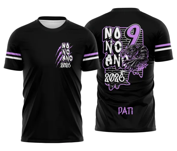 Arte para Camisa Escolar Nono Ano Pantera – Arquivo CDR Pronto