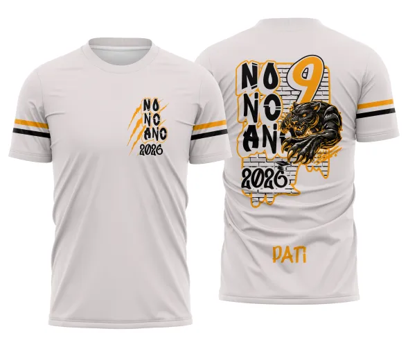 Arte para Camisa Escolar Nono Ano Pantera – Arquivo CDR Pronto
