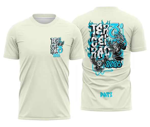 Arte para Camisa Escolar Terceirão Coruja – CDR Pronto