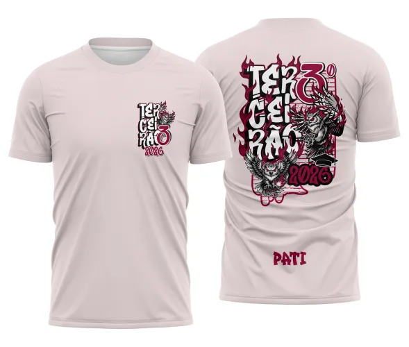 Arte para Camisa Escolar Terceirão Coruja – CDR Pronto