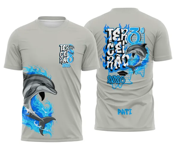 Arte para Camisa Escolar Terceirão Golfinho – CDR Pronto