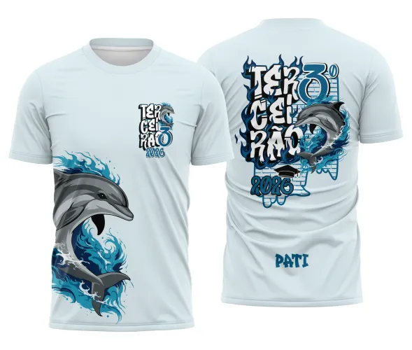 Arte para Camisa Escolar Terceirão Golfinho – CDR Pronto