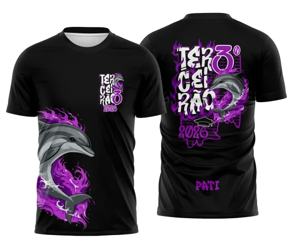 Arte para Camisa Escolar Terceirão Golfinho – CDR Pronto