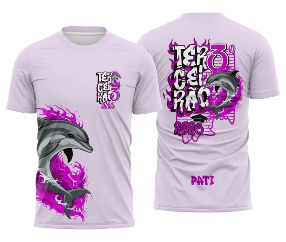 Arte para Camisa Escolar Terceirão Golfinho – CDR Pronto