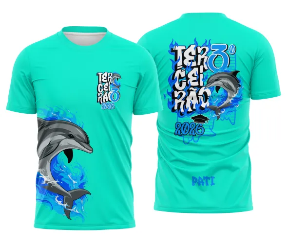 Arte para Camisa Escolar Terceirão Golfinho – CDR Pronto