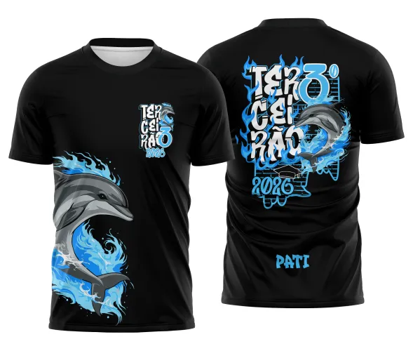Arte para Camisa Escolar Terceirão Golfinho – CDR Pronto