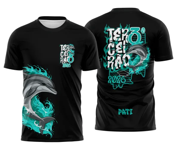 Arte para Camisa Escolar Terceirão Golfinho – CDR Pronto