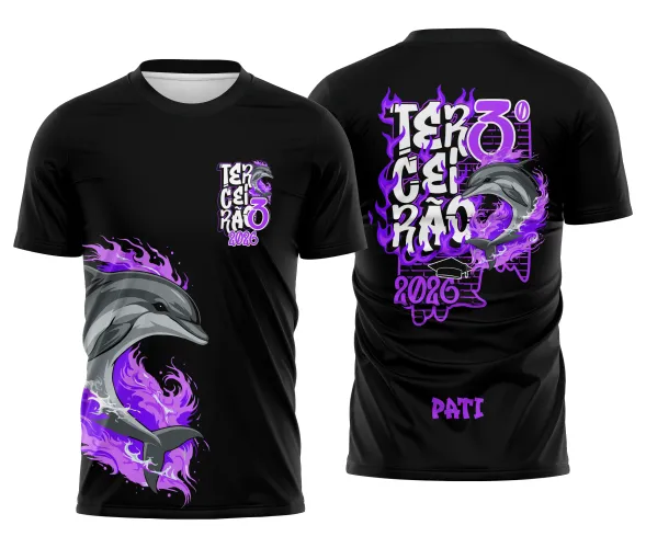 Arte para Camisa Escolar Terceirão Golfinho – CDR Pronto