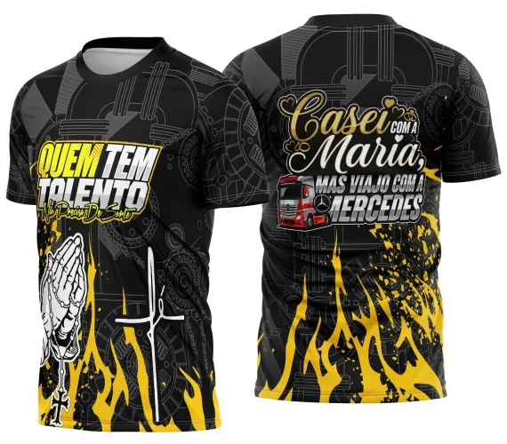 Arte para Camiseta de Caminhoneiro – Estampa Personalizada Profissional