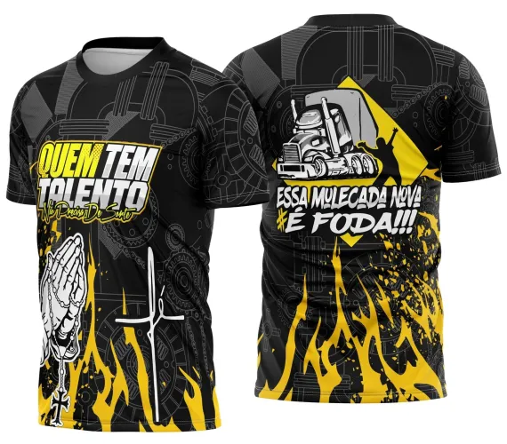Arte para Camiseta de Caminhoneiro – Estampa Personalizada Profissional
