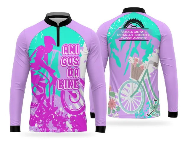 Arte para Camiseta de Ciclismo em Equipe – Estampa Profissional | Doces Desenhos