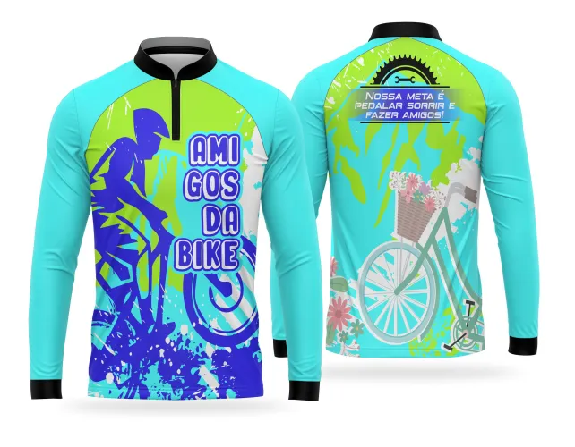 Arte para Camiseta de Ciclismo em Equipe – Estampa Profissional | Doces Desenhos