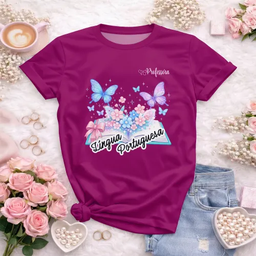 Arte para Camiseta de Língua Portuguesa Doces Desenhos