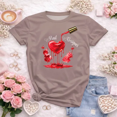 Arte para Camiseta de Nail Designer | Doces Desenhos