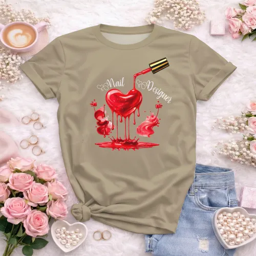 Arte para Camiseta de Nail Designer | Doces Desenhos