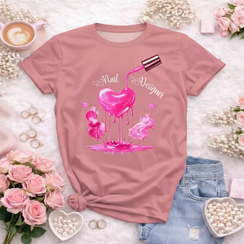 Arte para Camiseta de Nail Designer | Doces Desenhos
