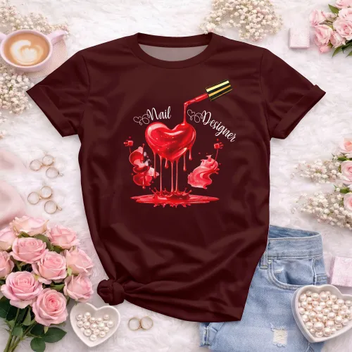 Arte para Camiseta de Nail Designer | Doces Desenhos