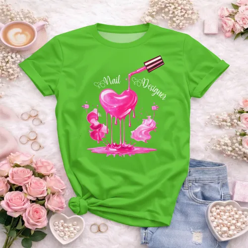 Arte para Camiseta de Nail Designer | Doces Desenhos