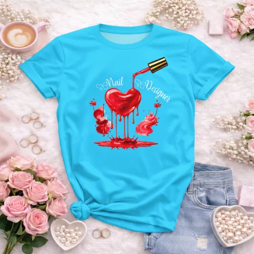 Arte para Camiseta de Nail Designer | Doces Desenhos