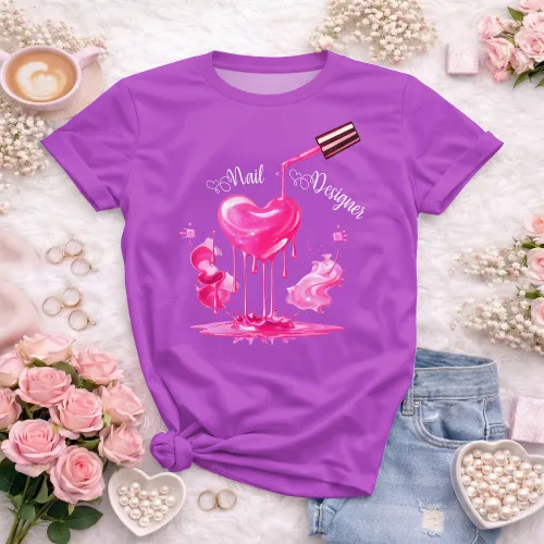 Arte para Camiseta de Nail Designer | Doces Desenhos