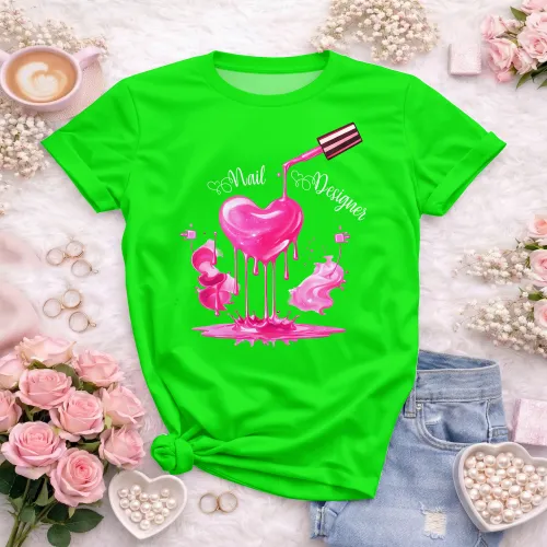 Arte para Camiseta de Nail Designer | Doces Desenhos