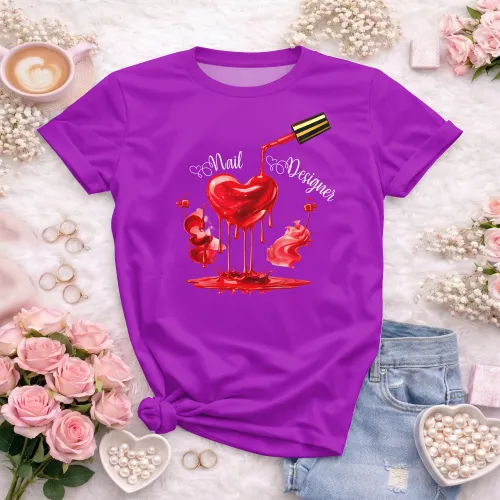 Arte para Camiseta de Nail Designer | Doces Desenhos