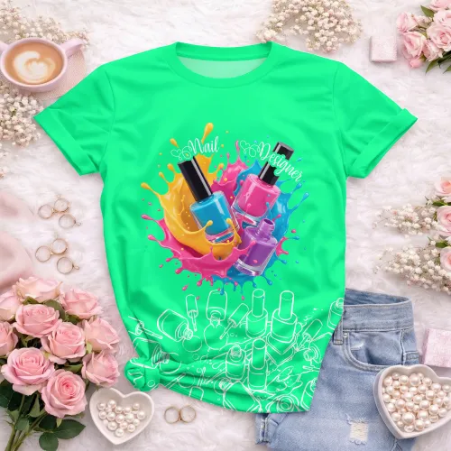 Arte para Camiseta de Nail Designer | Doces Desenhos