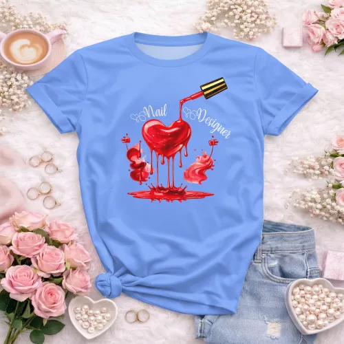 Arte para Camiseta de Nail Designer | Doces Desenhos