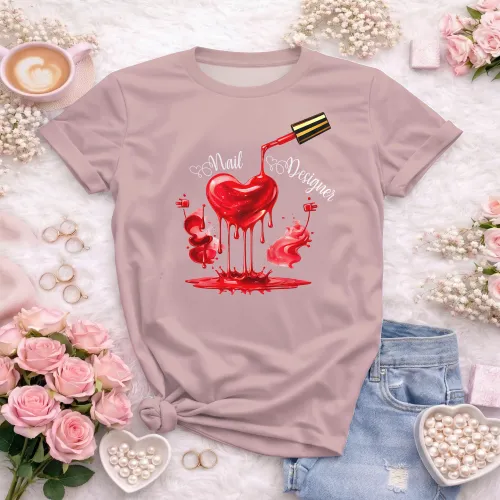 Arte para Camiseta de Nail Designer | Doces Desenhos