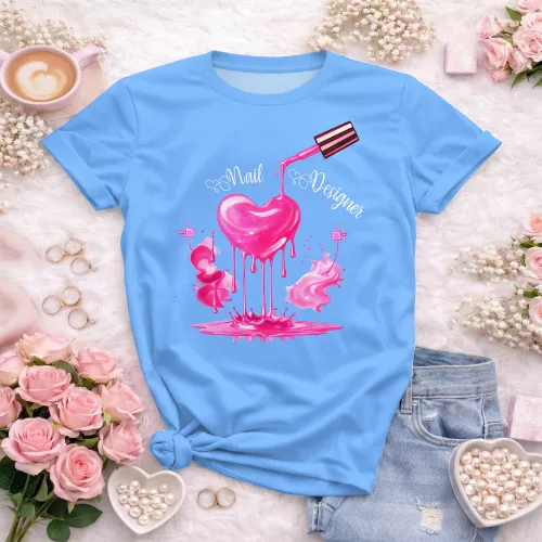 Arte para Camiseta de Nail Designer | Doces Desenhos
