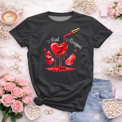 Arte para Camiseta de Nail Designer | Doces Desenhos