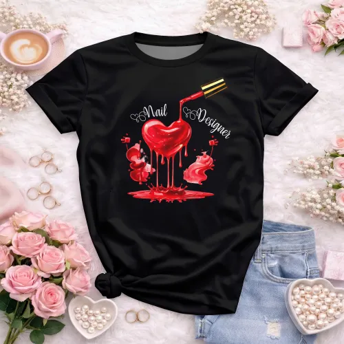 Arte para Camiseta de Nail Designer | Doces Desenhos