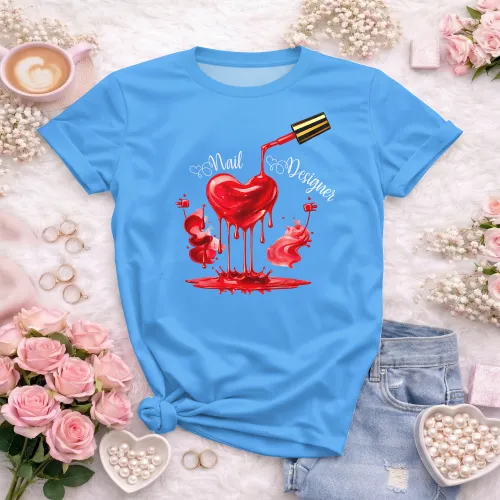 Arte para Camiseta de Nail Designer | Doces Desenhos