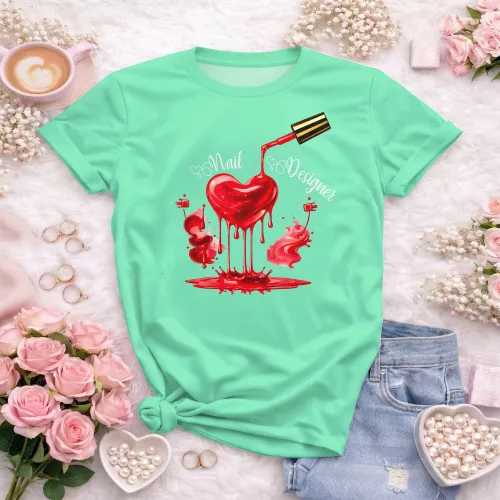 Arte para Camiseta de Nail Designer | Doces Desenhos