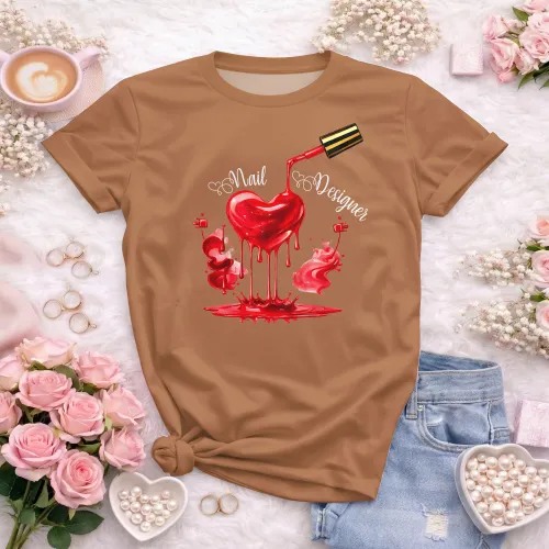 Arte para Camiseta de Nail Designer | Doces Desenhos