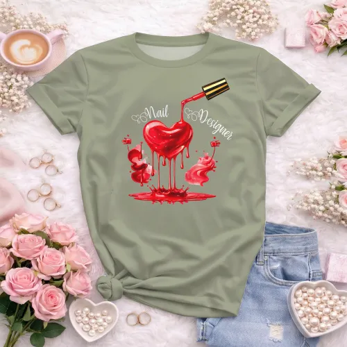 Arte para Camiseta de Nail Designer | Doces Desenhos
