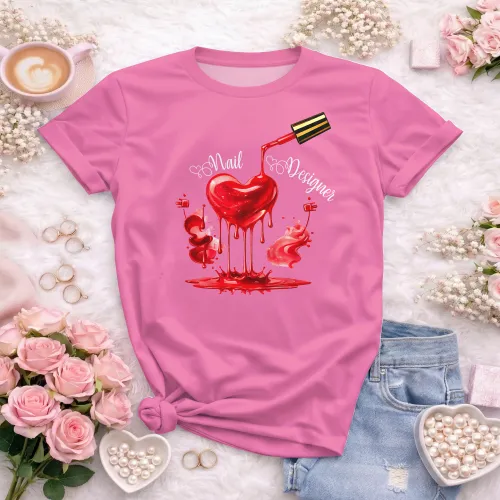 Arte para Camiseta de Nail Designer | Doces Desenhos