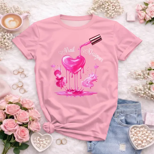 Arte para Camiseta de Nail Designer | Doces Desenhos