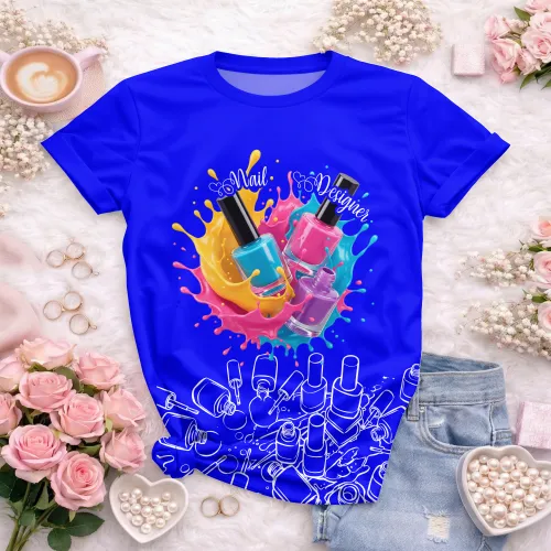 Arte para Camiseta de Nail Designer | Doces Desenhos