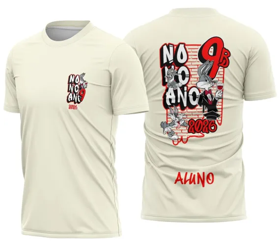Arte para Camiseta Nono Ano Perna Longa Escolar