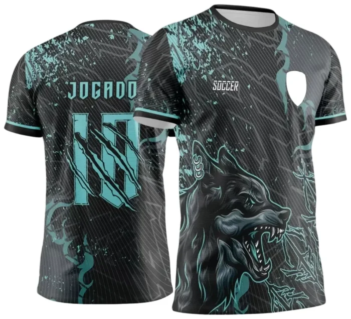 Arte para Estampa de Camiseta Escolar 2025 – Interclasse 2025 - Tema de Lobo