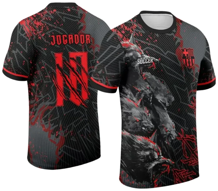 Arte para Estampa de Camiseta Escolar 2025 – Interclasse 2025 - Tema de Lobo