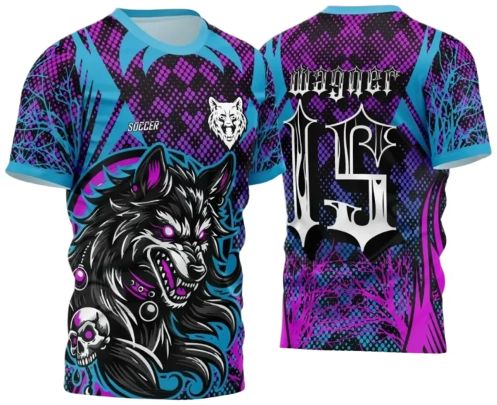 Arte para Estampa de Camiseta Escolar 2025 – Interclasse 2025 - Tema de Lobo