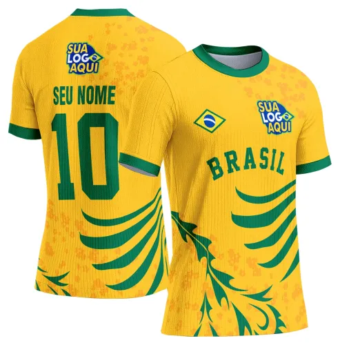 Arte torcida brasileira rumo ao hexa, perfeita para camisetas com tema futebol e celebração esportiva.