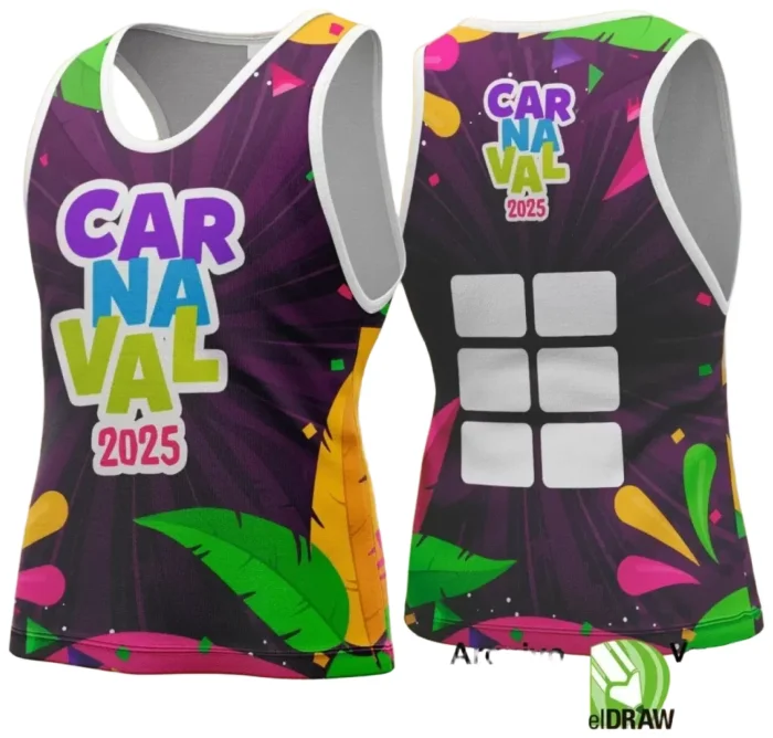 Arte Uniforme Camisa - Bloco Abadá Sublimação Carnaval - 2025