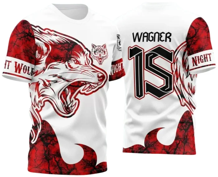 Arte Vetor Camisa Branca Interclasse Lobo - Jogos Internos 2024