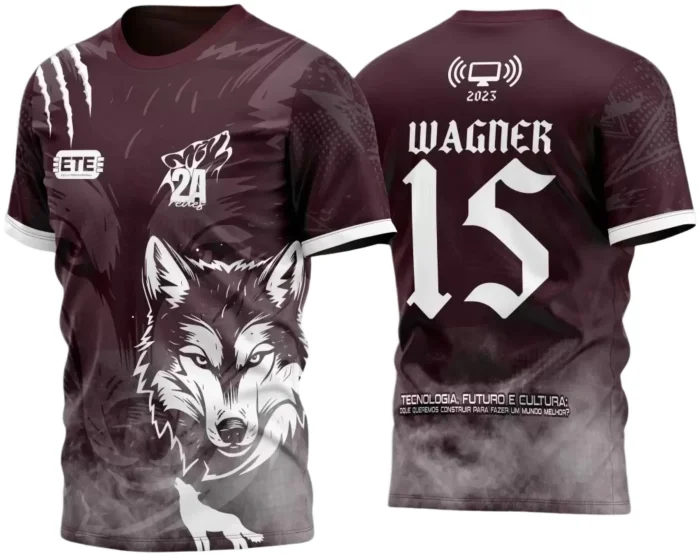 Arte para Camisa Interclasse Lobo