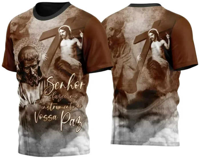 Arte para Camisa São Francisco de Assis – Festa Religiosa