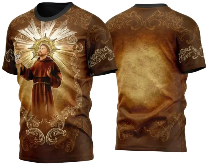 Arte para Camisa São Francisco de Assis – Festa Religiosa